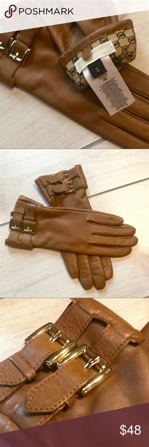 Michael kors leather gloves + FREE SHIPPING .